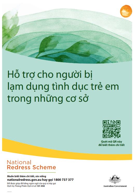 National Redress Scheme Vietnamese poster